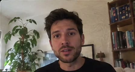 Someone rehearsing for a best man’s speech at home